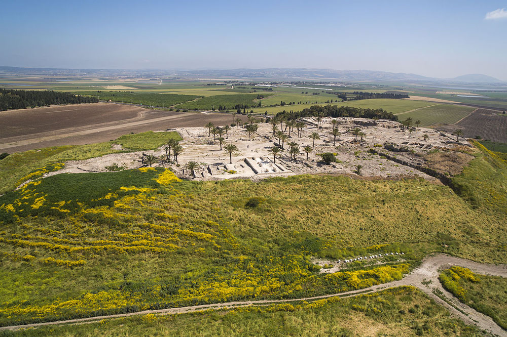 Fig. 3 - A view of the Jezreel Valley looking northeast from the Hill of Megiddo
