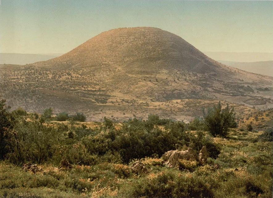 Fig. 4 - Mt. Tabor before the construction of the villages that now lie at its base