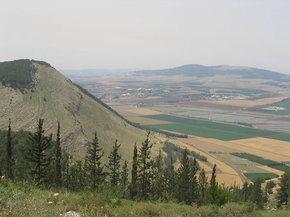 Fig. 6 – Mount Gilboa and the Hills of Moreh as seen from the south